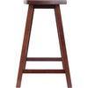 image:imageWinsome Katashi FanShape ExtraWide Bar Stool with Footrest 29 High 20 Wide WalnutCounter Stool