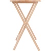 image:imageWinsome Lucca Snack Folding Table Set 228inch x 156inch Oyster Gray 16577Natural