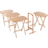image:imageWinsome Lucca Snack Folding Table Set 228inch x 156inch Oyster Gray 16577Natural
