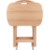 image:imageWinsome Lucca Snack Folding Table Set 228inch x 156inch Oyster Gray 16577Natural