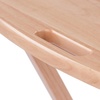 image:imageWinsome Lucca Snack Folding Table Set 228inch x 156inch Oyster Gray 16577Natural