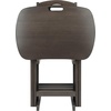 image:imageWinsome Lucca Snack Folding Table Set 228inch x 156inch Oyster Gray 16577Oyster Gray