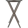 image:imageWinsome Lucca Snack Folding Table Set 228inch x 156inch Oyster Gray 16577Oyster Gray