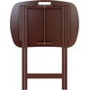 image:imageWinsome Lucca Snack Folding Table Set 228inch x 156inch Oyster Gray 16577Walnut