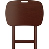image:imageWinsome Lucca Snack Folding Table Set 228inch x 156inch Oyster Gray 16577Walnut