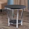 image:imageWinsome Maya 2205 x 2382 x 2382Inch Medium Density Fiber Round End Table Black 93219