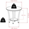 image:imageWinsome Maya 2205 x 2382 x 2382Inch Medium Density Fiber Round End Table Black 93219