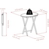 image:imageWinsome Nathan Set of 4 Foldable Snack Tables with Storage Rack 26 in Cappuccino Easy to Store Portable Fold Up Table Set for Kitchen Living Room TV Dining Crafts Puzzles Work From HomeCappuccino