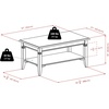 image:imageWinsome Nolan Coffee Table Small Table with Shelf Storage Practical and Elegant Living Room Decor Stylish Furniture Essentials for New Homes ApartmentsSolid
