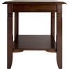 image:imageWinsome Nolan End Table 20 Wide 22 Tall for Living Room Bedroom CappuccinoOccasional Table