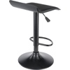 image:imageWinsome Obsidion Round Tall Pub Table Set of 2 in Black Small High Top Circle Bar Style Cocktail or Bistro Table for Kitchen Breakfast Nook Dining Area Accent Furniture