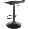 image:imageWinsome Obsidion Round Tall Pub Table Set of 2 in Black Small High Top Circle Bar Style Cocktail or Bistro Table for Kitchen Breakfast Nook Dining Area Accent Furniture
