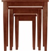 image:imageWinsome Regalia Nesting Accent Tables for Living Room Walnut Set of 33pc Nesting Table