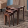 image:imageWinsome Regalia Nesting Accent Tables for Living Room Walnut Set of 33pc Nesting Table