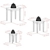 image:imageWinsome Regalia Nesting Accent Tables for Living Room Walnut Set of 33pc Nesting Table