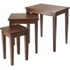 image:imageWinsome Regalia Nesting Accent Tables for Living Room Walnut Set of 33pc Nesting Table