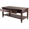 image:imageWinsome Richmond 2053inch x 40inch x 1811inch Wood Coffee Table Tapered Leg Brown94140