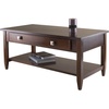 image:imageWinsome Richmond 2053inch x 40inch x 1811inch Wood Coffee Table Tapered Leg Brown94140