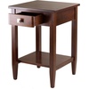 image:imageWinsome Richmond 2598 x 1795 x 1868Inch Wood End Table Tapered Leg Antique Walnut 94118