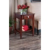 image:imageWinsome Richmond 2598 x 1795 x 1868Inch Wood End Table Tapered Leg Antique Walnut 94118