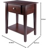 image:imageWinsome Rochester Accent Table Classic Bedside Nightstand with Drawer and Shelf End Table with Storage for Couches in Living Room Functional Furniture for Bedroom OfficeTable