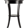 image:imageWinsome Sasha Round Accent Table with Drawer and Shelf for Living Room Bedroom BlackBlack