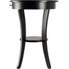 image:imageWinsome Sasha Round Accent Table with Drawer and Shelf for Living Room Bedroom BlackBlack