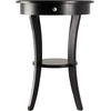 image:imageWinsome Sasha Round Accent Table with Drawer and Shelf for Living Room Bedroom BlackBlack