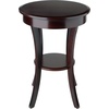 image:imageWinsome Sasha Round Accent Table with Drawer and Shelf for Living Room Bedroom BlackCappuccino