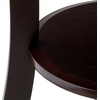 image:imageWinsome Sasha Round Accent Table with Drawer and Shelf for Living Room Bedroom BlackCappuccino