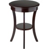image:imageWinsome Sasha Round Accent Table with Drawer and Shelf for Living Room Bedroom BlackCappuccino