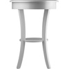 image:imageWinsome Sasha Round Accent Table with Drawer and Shelf for Living Room Bedroom BlackWhite