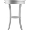 image:imageWinsome Sasha Round Accent Table with Drawer and Shelf for Living Room Bedroom BlackWhite