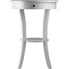 image:imageWinsome Sasha Round Accent Table with Drawer and Shelf for Living Room Bedroom BlackWhite