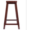 image:imageWinsome Satori Saddle Seat Counter Stool 24 in Walnut Classic Backless Bar Chairs for Kitchen amp Dining Room Seating Timeless Essential Furniture for Home Dorm ApartmentsWalnut
