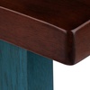 image:imageWinsome Satori Saddle Seat Counter Stool 24 in Walnut Classic Backless Bar Chairs for Kitchen amp Dining Room Seating Timeless Essential Furniture for Home Dorm ApartmentsWalnut  Rustic Teal