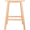 image:imageWinsome Satori Saddle Seat Counter Stool 24 in Walnut Classic Backless Bar Chairs for Kitchen amp Dining Room Seating Timeless Essential Furniture for Home Dorm ApartmentsNatural