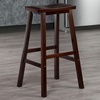 image:imageWinsome Satori Saddle Seat Counter Stool 24 in Walnut Classic Backless Bar Chairs for Kitchen amp Dining Room Seating Timeless Essential Furniture for Home Dorm ApartmentsWalnut