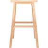 image:imageWinsome Satori Saddle Seat Counter Stool 24 in Walnut Classic Backless Bar Chairs for Kitchen amp Dining Room Seating Timeless Essential Furniture for Home Dorm ApartmentsNatural