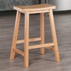image:imageWinsome Satori Saddle Seat Counter Stool 24 in Walnut Classic Backless Bar Chairs for Kitchen amp Dining Room Seating Timeless Essential Furniture for Home Dorm ApartmentsNatural