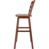 image:imageWinsome Scalera Ladder Back Swivel Bar Stool 30 in Walnut Finish Solid Wood