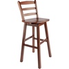image:imageWinsome Scalera Ladder Back Swivel Bar Stool 30 in Walnut Finish Solid Wood