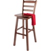 image:imageWinsome Scalera Ladder Back Swivel Bar Stool 30 in Walnut Finish Solid Wood