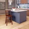 image:imageWinsome Scalera Ladder Back Swivel Counter Stool 24 in Walnut Finish Solid Wood