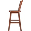 image:imageWinsome Scalera Ladder Back Swivel Counter Stool 24 in Walnut Finish Solid Wood