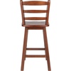 image:imageWinsome Scalera Ladder Back Swivel Counter Stool 24 in Walnut Finish Solid Wood