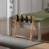 image:imageWinsome Scarlett Luggage Rack in Walnut Sturdy Folding Suitcase and Bag Stand for Guest Room Bedroom Must Have Foldable Storage Essential for Guests Small Businesses HomeNatural