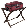 image:imageWinsome Scarlett Luggage Rack in Walnut Sturdy Folding Suitcase and Bag Stand for Guest Room Bedroom Must Have Foldable Storage Essential for Guests Small Businesses HomeWalnut