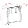 image:imageWinsome Scarlett Luggage Rack in Walnut Sturdy Folding Suitcase and Bag Stand for Guest Room Bedroom Must Have Foldable Storage Essential for Guests Small Businesses HomeEspresso