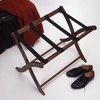 image:imageWinsome Scarlett Luggage Rack in Walnut Sturdy Folding Suitcase and Bag Stand for Guest Room Bedroom Must Have Foldable Storage Essential for Guests Small Businesses HomeWalnut